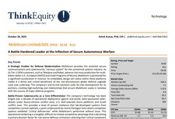 A Battle-Hardened Leader at the Inflection of Secure Autonomous Warfare